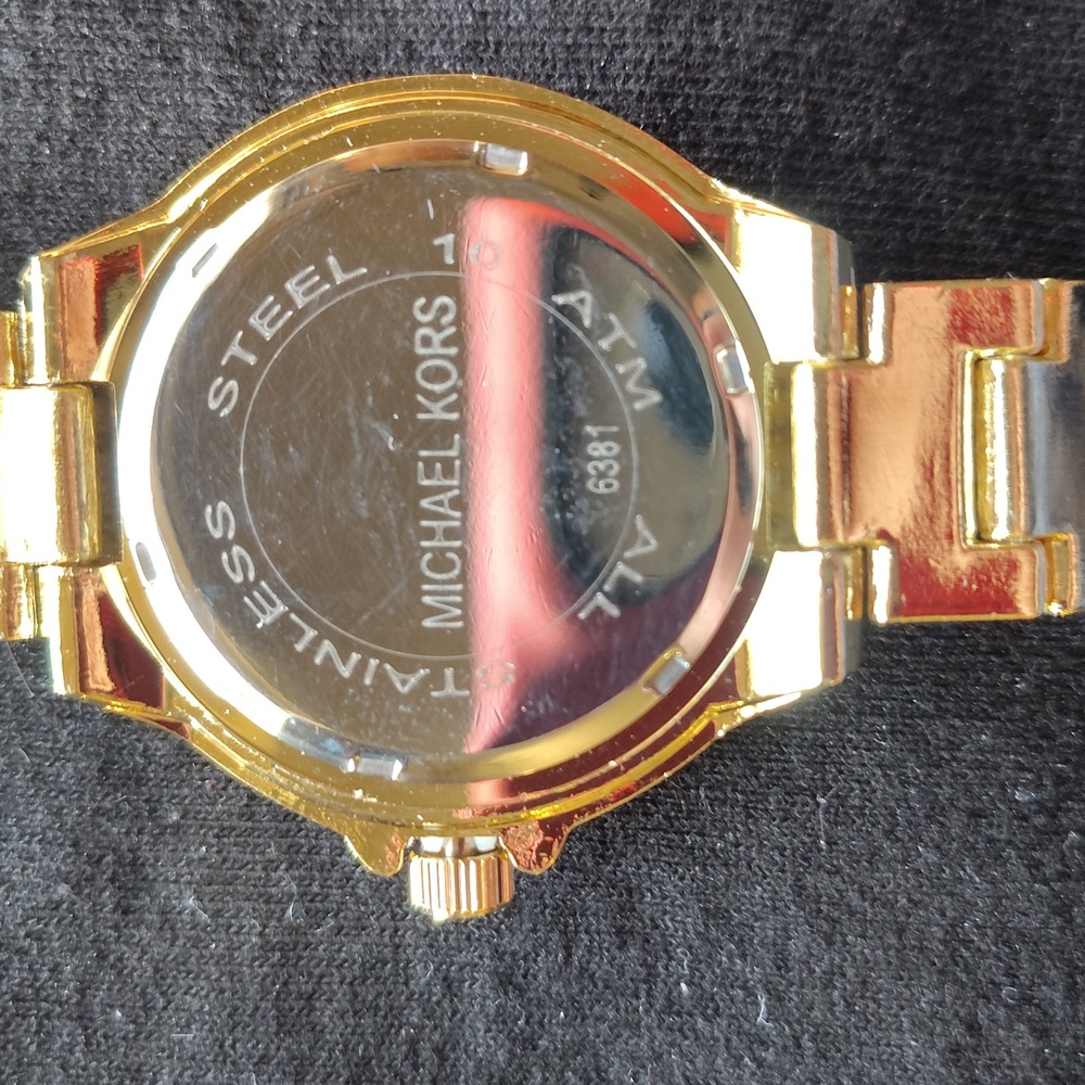 Michael Kors Gold Crystal-Embellished Watch - Picture 2 of 2